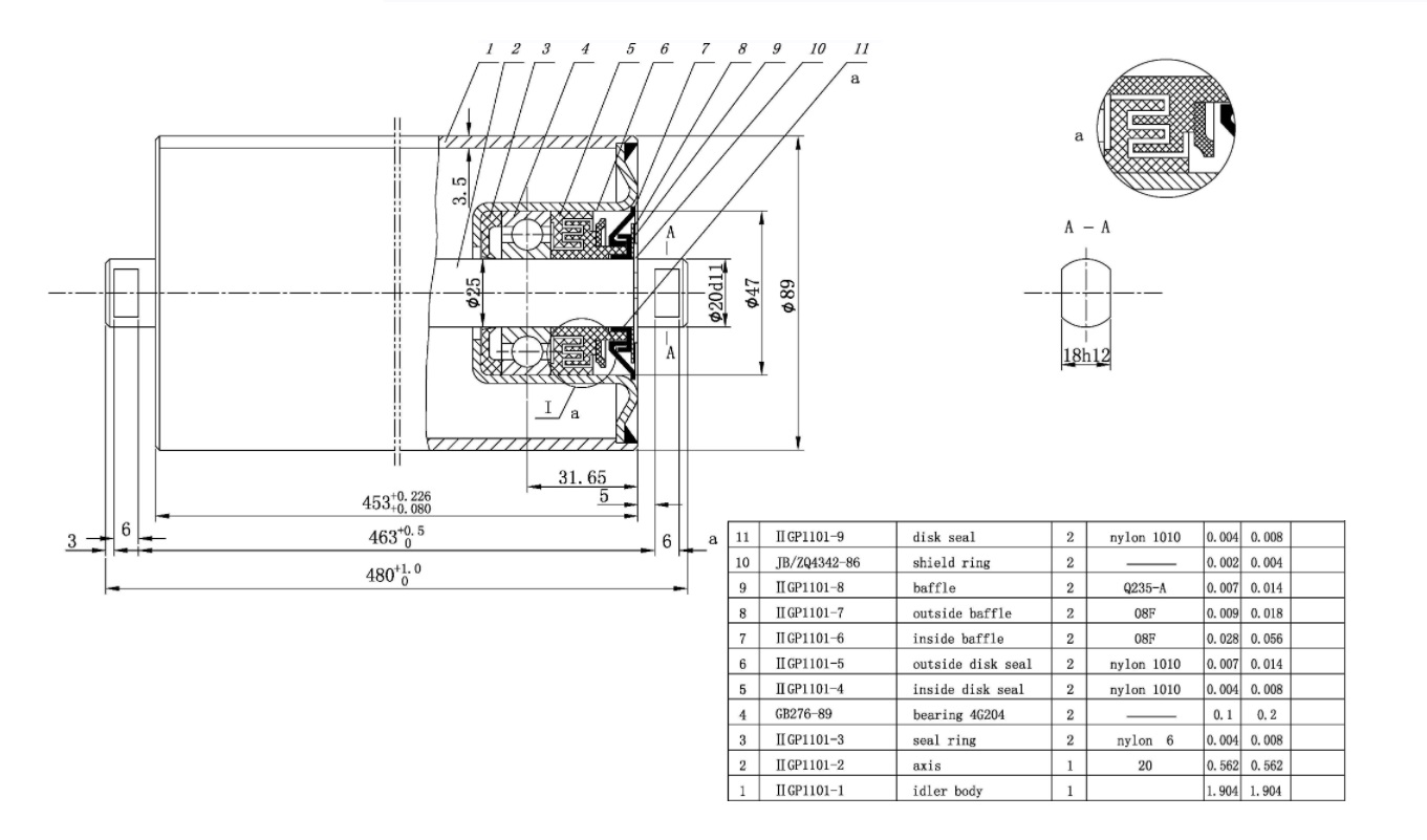 conveyor idler