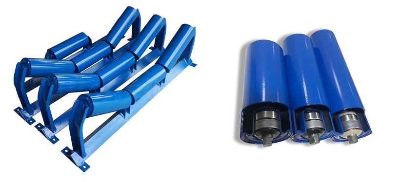 conveyor idler group and conveyor idlers